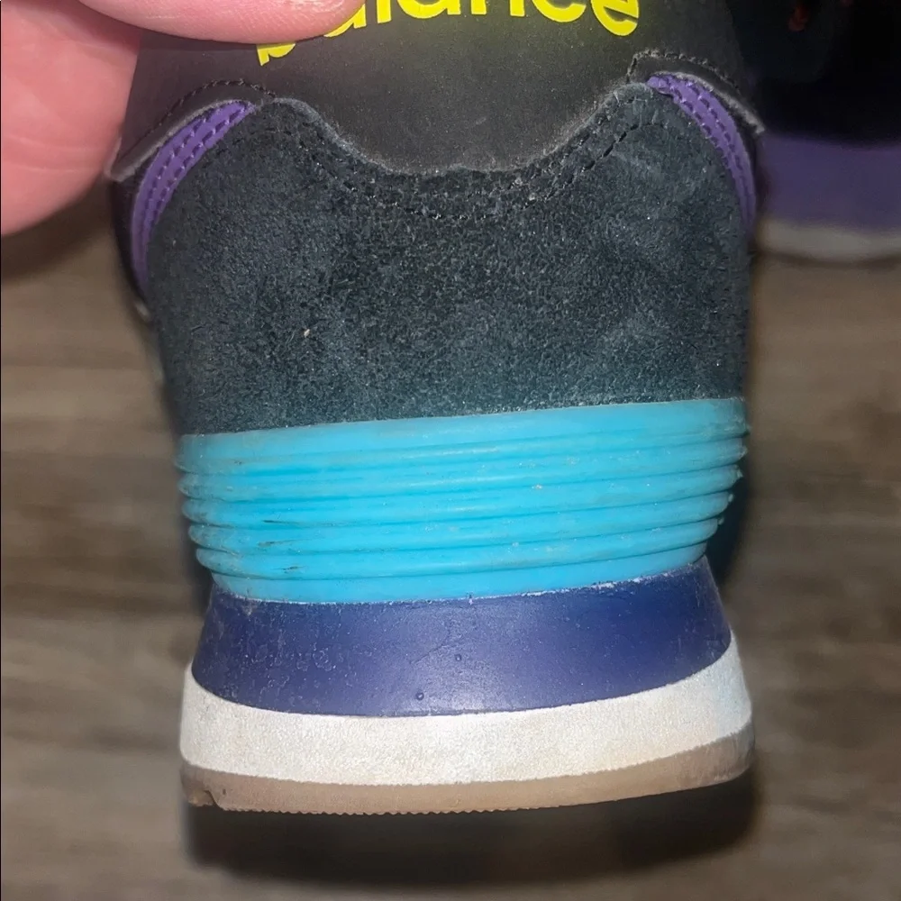 New Balance Men’s Black, Purple & Orange Athletic Sneakers